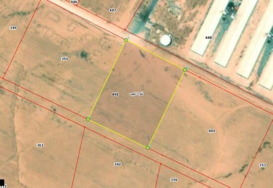 قطعة أرض زراعية للبيع في المفرق على طريق دمشق الدولي