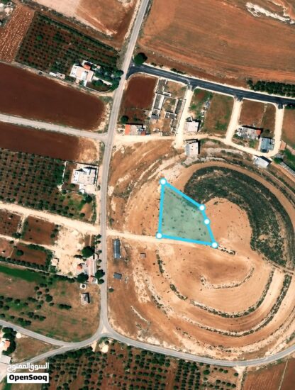 قطعة أرض مميزة للبيع في قرمية حسبان – ناعور